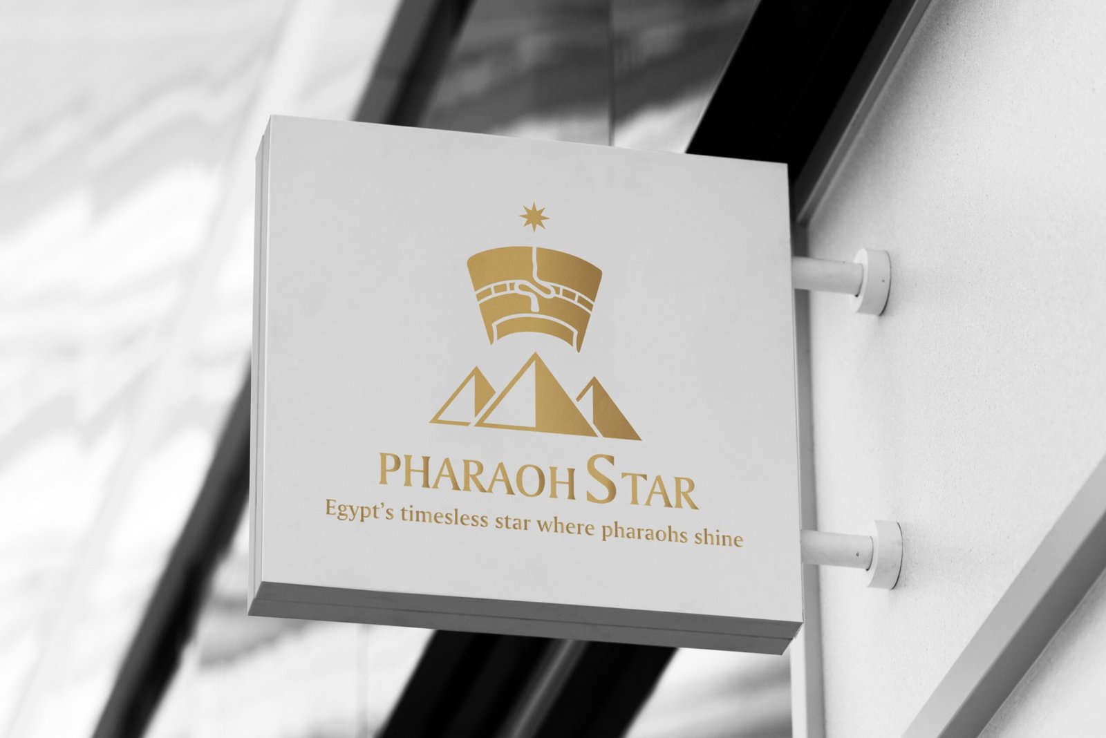 Pharaohs star logo sign